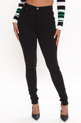 Tall Santorini Super Stretch Skinny Jeans - Black Ins Street